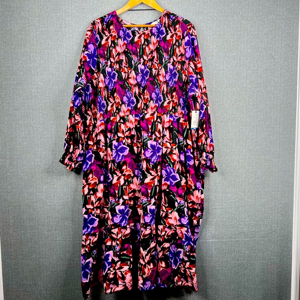Terra Sky Dress 4X 28W 30W Plus Size Floral New